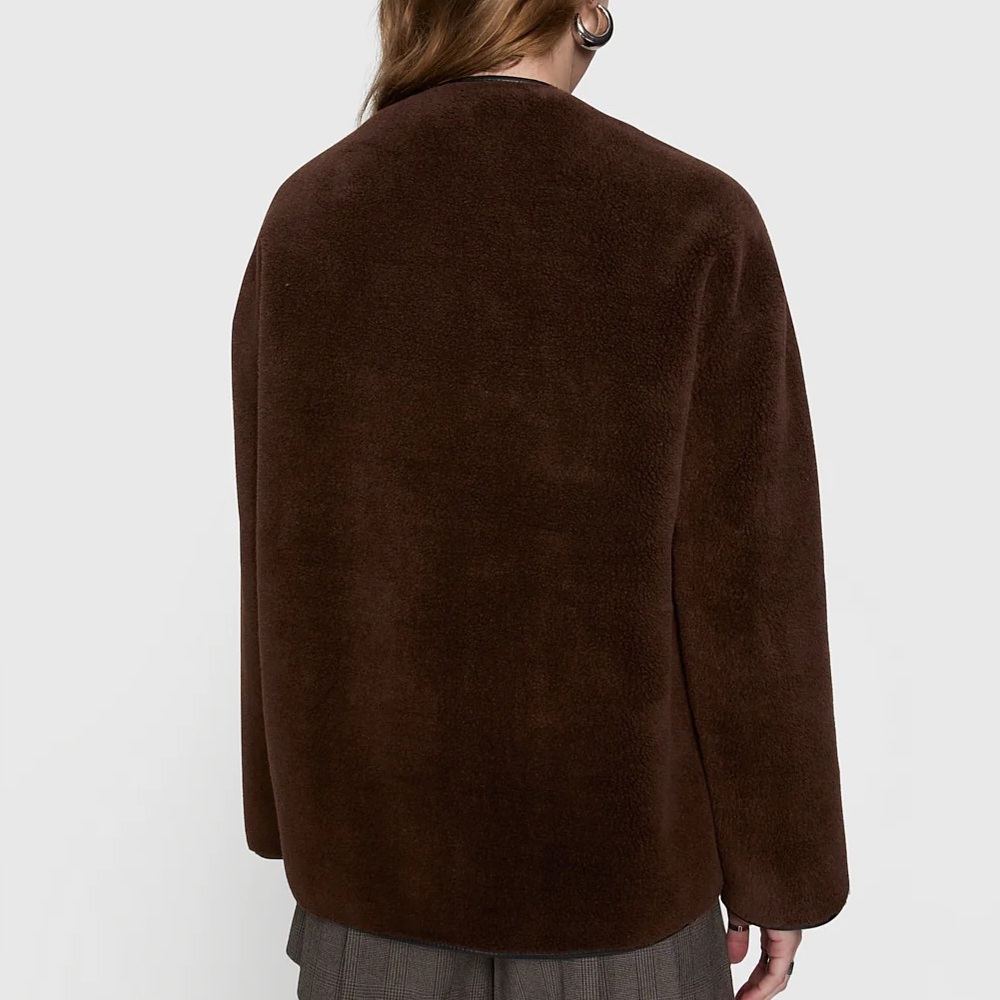 Rebecca Minkoff Shearling Toggle Jacket - Picture 4 of 5
